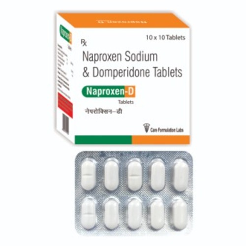 Naproxen Sodium USP 500 mg Domperidone Maleate I.P 10mg