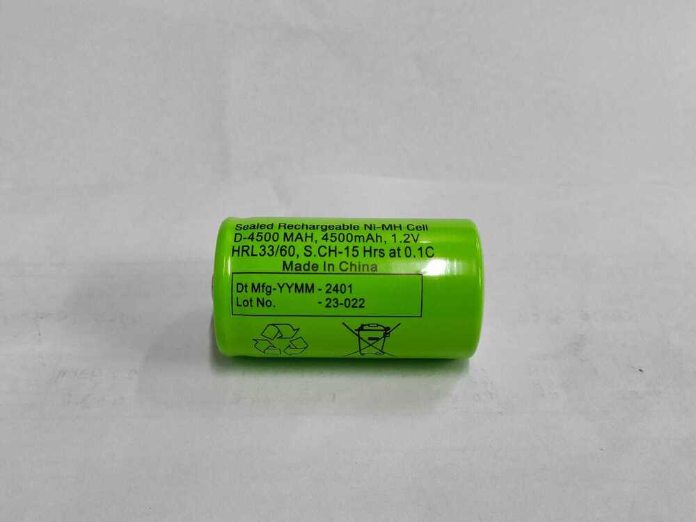 Surepower 1.2v, 4500mah Ni-mh Battery, D-4500mah - 4500mah Capacity, 33mm Diameter X 61.5mm Height, Industrial Grade For Electronics, Medical & Lighting Applications