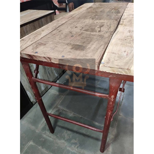 Brown Wood Folding Banquet Table