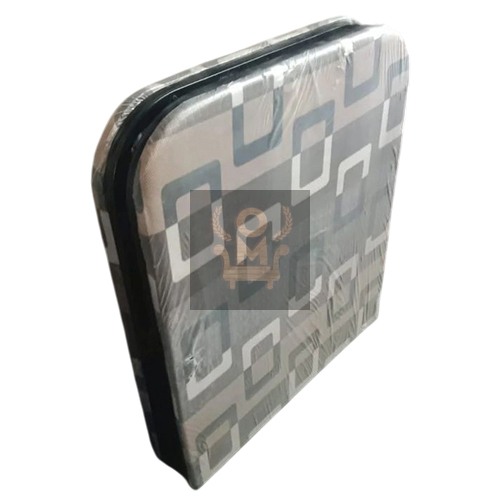 लोहे का धातु मोड़ा जाने वाला बिस्तर गद्दे के साथ