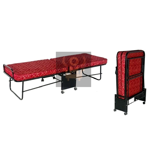 Metal Roll Away Folding Bed With Mattress - Application: Home