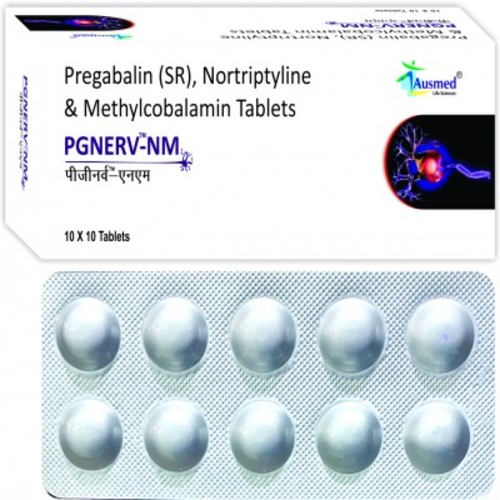 Pregabalin IP 75 mg (As Sustained Release Form) Nortriptyline HCI IP Eq.to Nortriptyline 10 mg Methycobalamin IP 1500 mcg