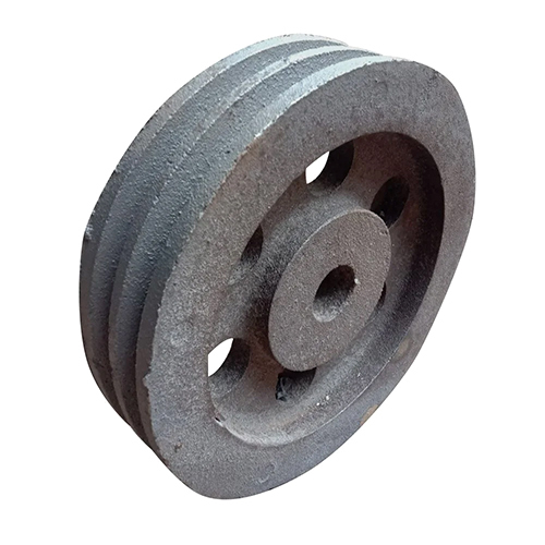 Casting Pulley - Silver Finish, Variable Lengths in Inches, Micrometric Heights | Ideal for Heavy-Duty Industrial Applications