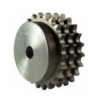 Triplex Chain Sprocket - Steel Material, Various Sizes Available | Polished Finish For Durability, Industrial Application Warranty Included