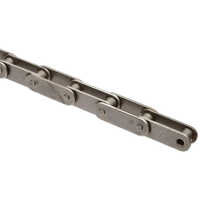 Double Pitch Chain - Silver, Various Lengths (meters), Various Widths (inches) | Durable And Versatile For Industrial Applications