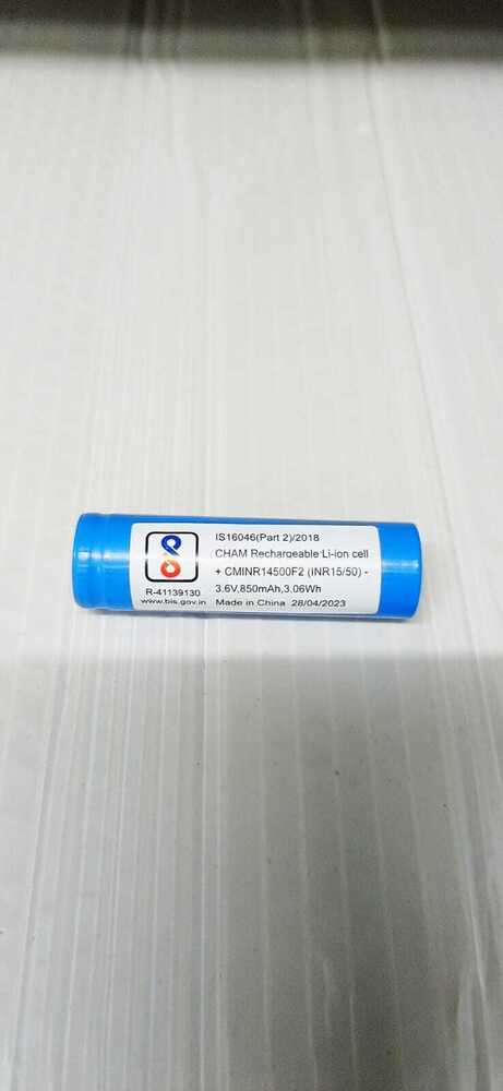 Cham 3.7V, 850mAH Li-ion Battery, 14500-850mAH