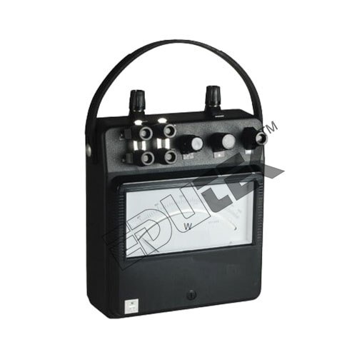 TWO CURRENT AND THREE VOLTAGE RANGE SINGLE PHASE DYNAMOMETER TYPE PORTABLE WATTMETER (L.P.F TYPE) - 1/2A x75/150/300V OR 2.5/5Ax150/300/600V , Tailored for Engineering Electronics Instruments