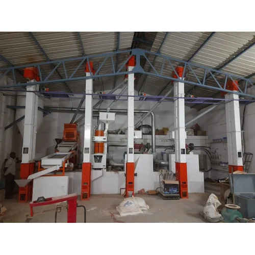 Semi Automatic Rice Mill Plant