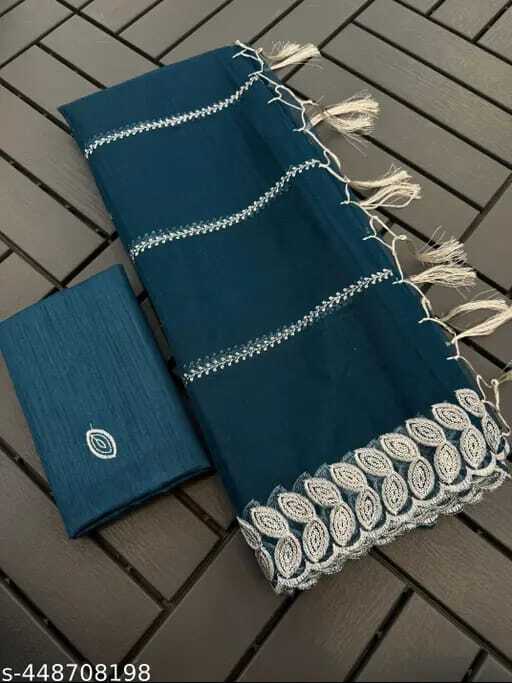 Organza Copy Fabric Saree - Bust Size: 40 Inch (In)