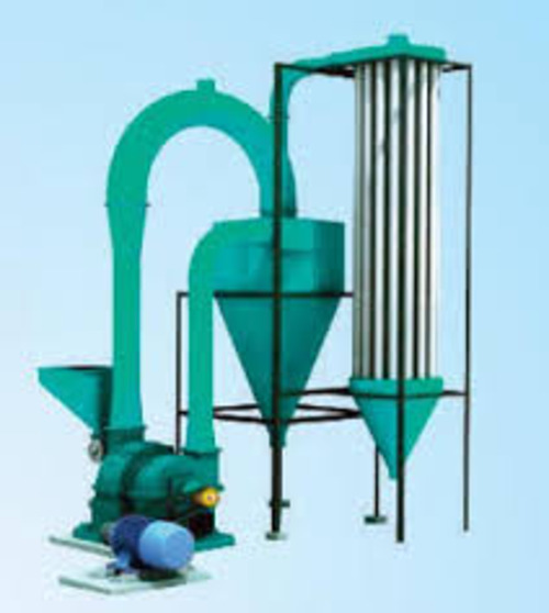 Air Swip Pulverising Machine - Mild Steel, 2100x1050x1500 mm, Blue/Grey | Semi-Automatic, 100-300 Kg/hr, 2800 RPM, Adjustable 200 Mesh Discharge