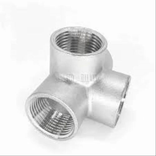 Ss Pipe Cross Connector - Color: Silver