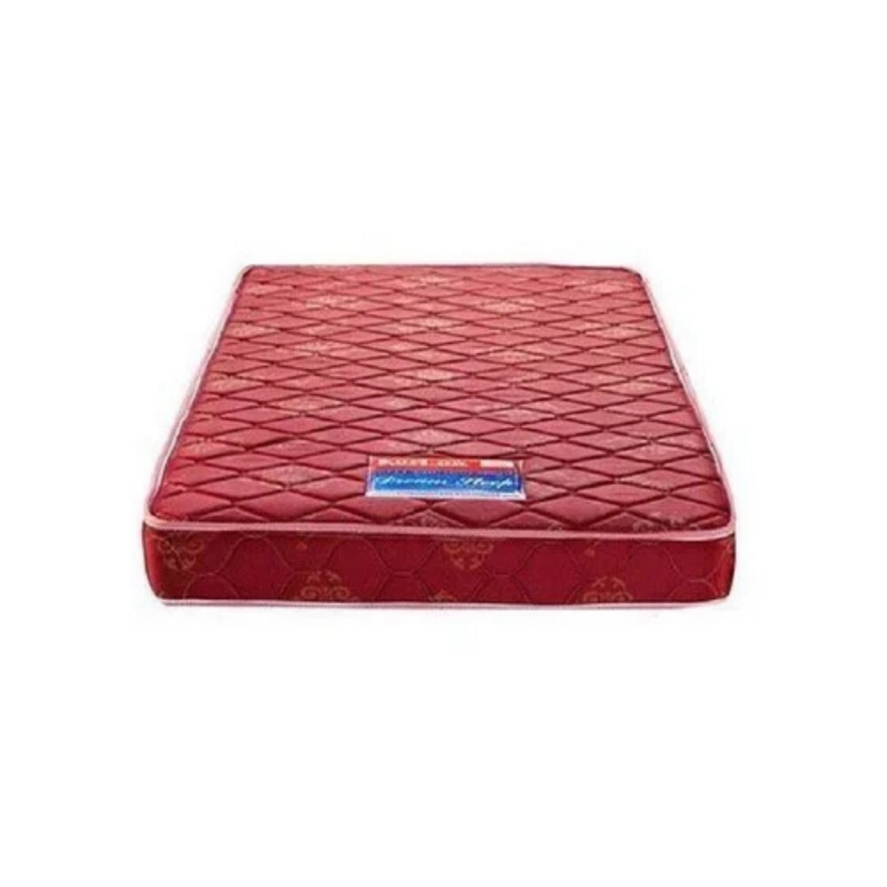 Hospital Bed Mattress - Foam, 6 Feet Long x 3 Feet Wide, Vibrant Red Color, 4 Inch Thickness, Warranty Included