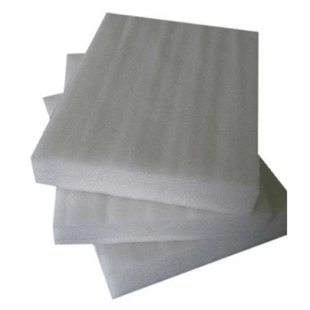 EPE Foam Sheet - 6X3 Feet | Soft Padding, White Color, 20mm-150mm Thickness, Printed Design, Ideal for Workouts