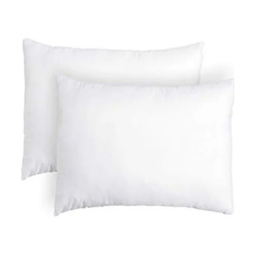 Rectangular Cotton Bed Pillow - Color: White