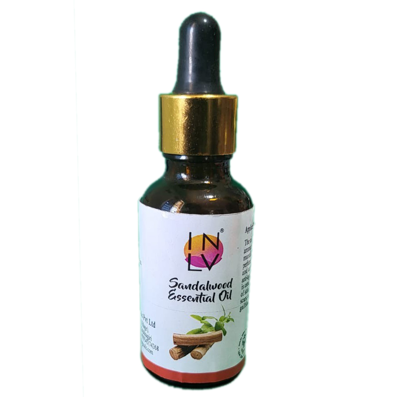 Sandalwood Oil - Wood Material, Fragrant Essence , Mood Enhancer & Skin Soother For Meditation, Cough Relief & Anxiety Reduction