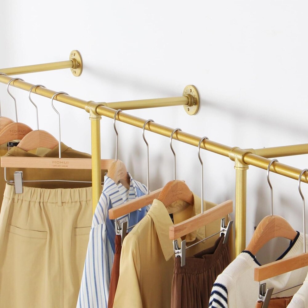 pipe clothing rack for Hanging Clothes rack with 3 T-Bar Design,