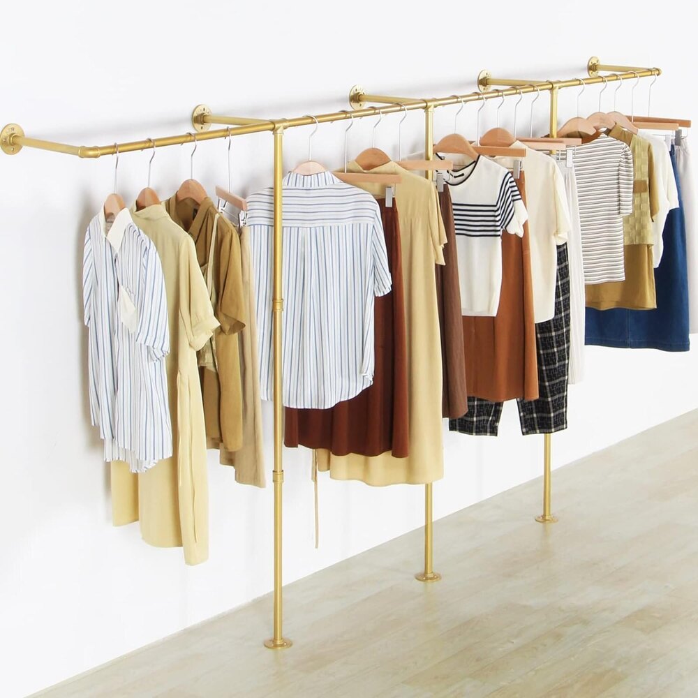 Pipe Clothing Rack For Hanging Clothes Rack With 3 T-bar Design, - Application: Industrial