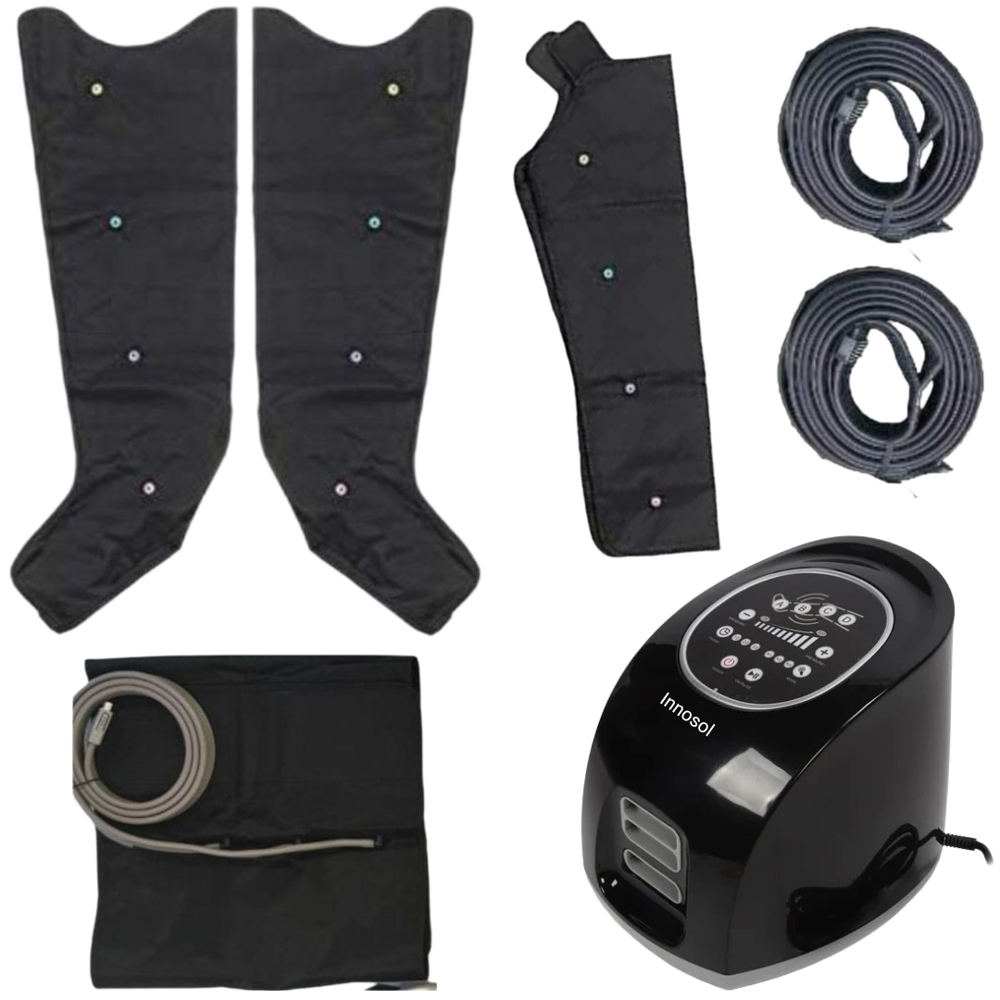 DVT Air Compression Device 4 Ch Digital with 2Legs 1Waist 1Arm Sleeves