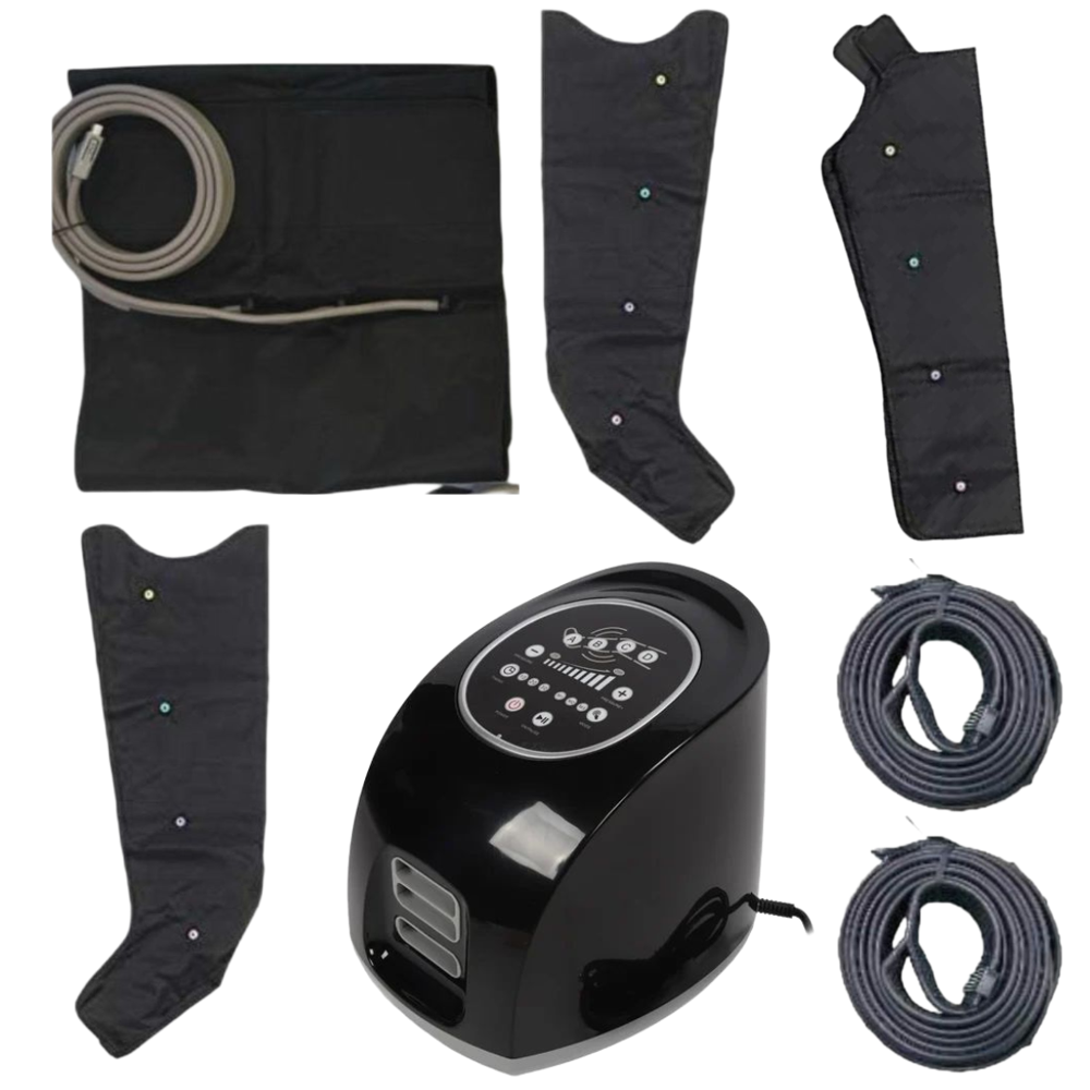 DVT Air Compression Device 4 Ch Digital with 2Legs 1Waist 1Arm Sleeves