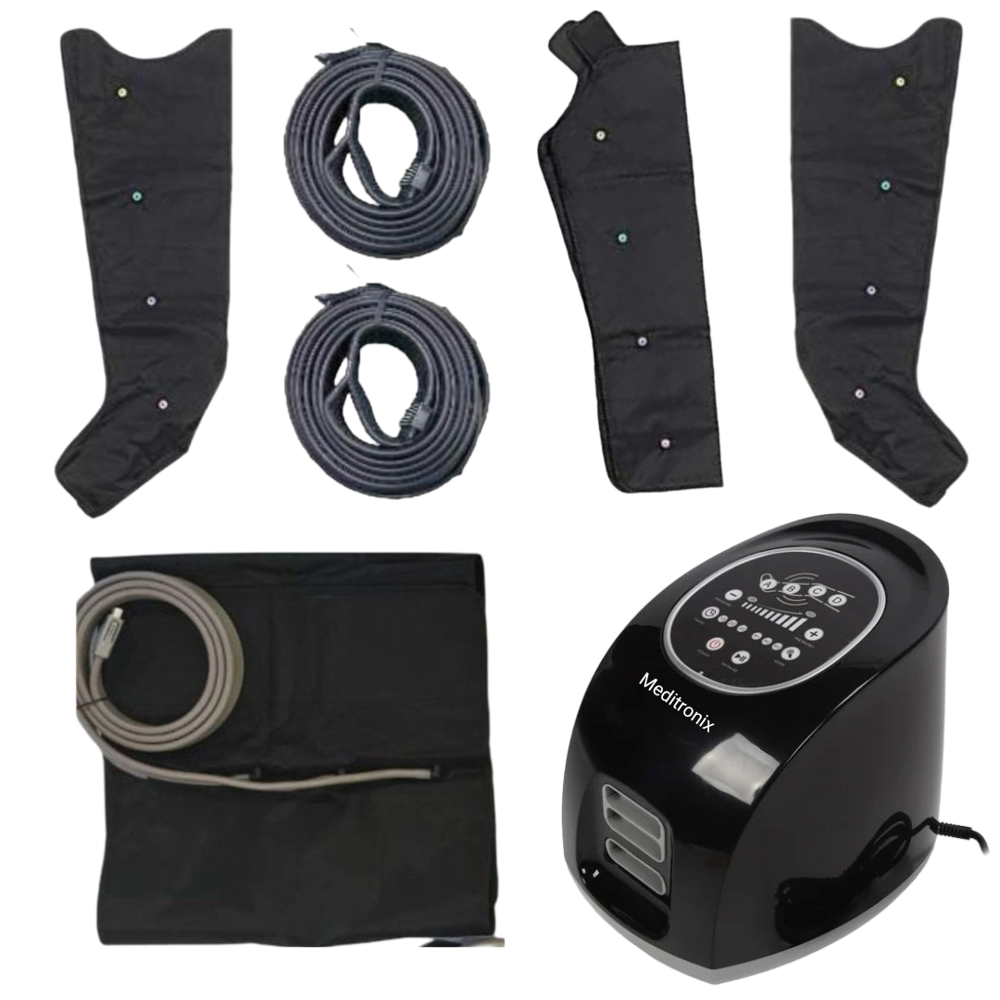 DVT Air Compression Device 4 Ch Digital with 2Legs 1Waist 1Arm Sleeves