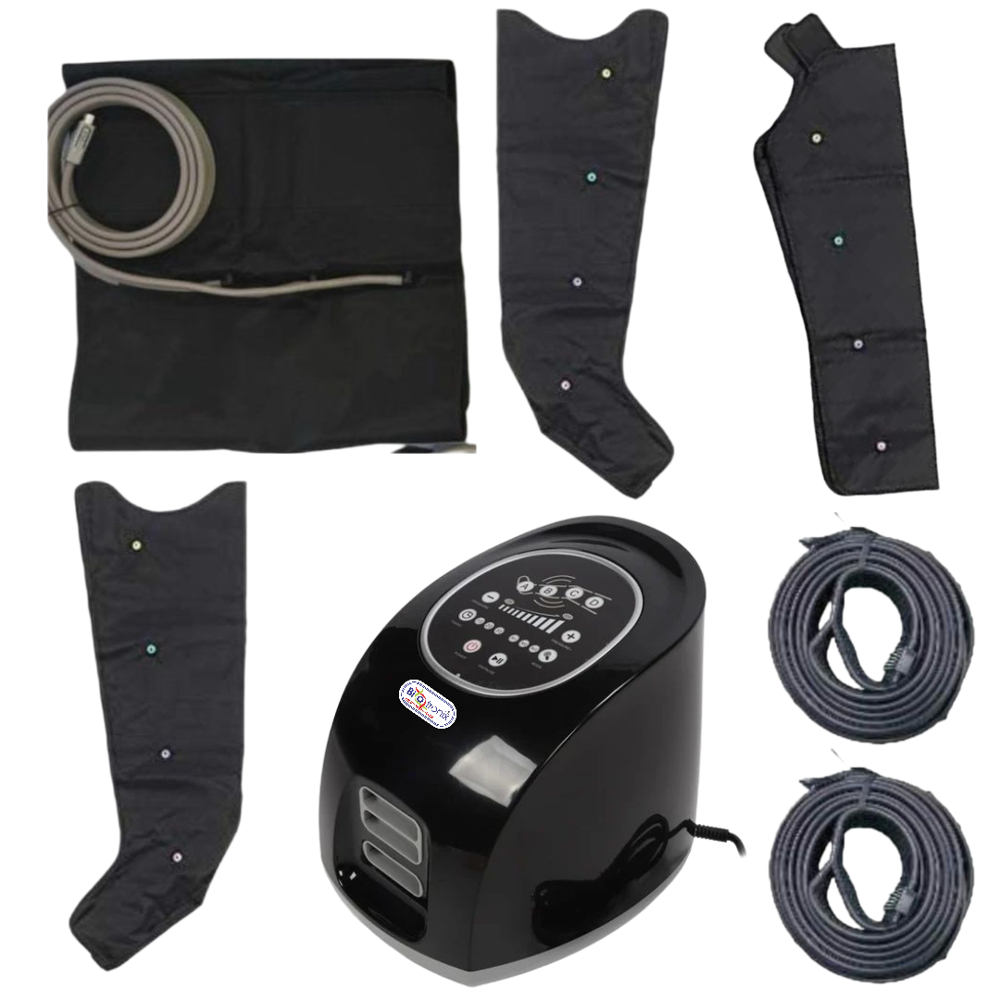 DVT Air Compression Device 4 Ch Digital with 2Legs 1Waist 1Arm Sleeves