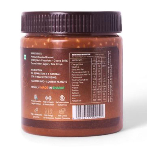 1kg Dark Chocolate Creamy Peanut Butter