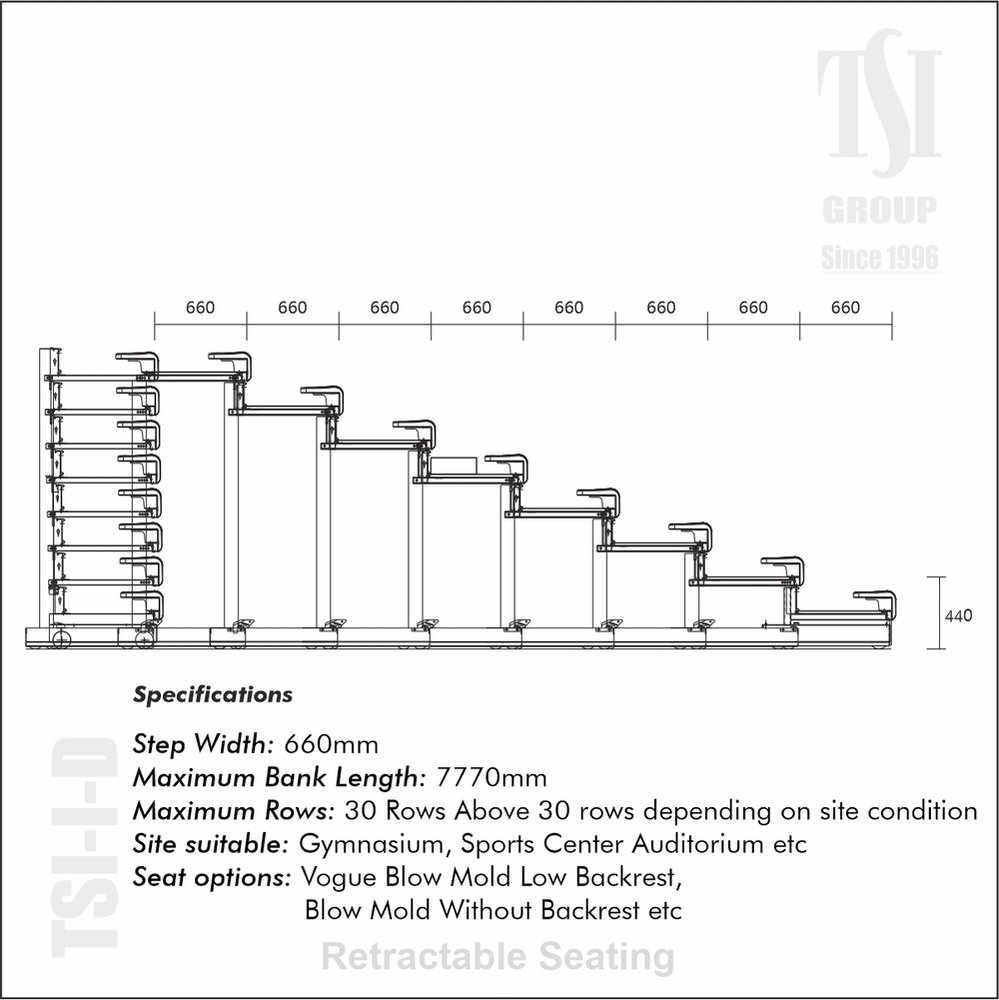 Premium Telescopic Seating Solutions - Space-Saving Retractable Bleachers