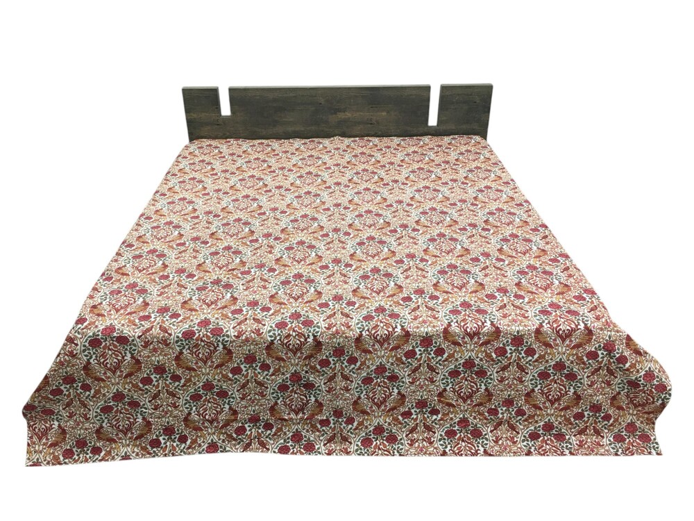 Queen Size Screen Printed Dohar - Size: Full