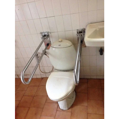 High Strength Stainless Steel Handicap Grab Bar - Color: Silver