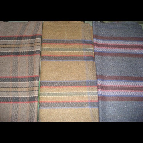 Woolen Check Blanket - 60% Wool & 40% Polyester, 60x90 Inches Assorted Check Print | Twin Size, Woven, Hemmed Edges, Ideal For Home, Travel & Hotels