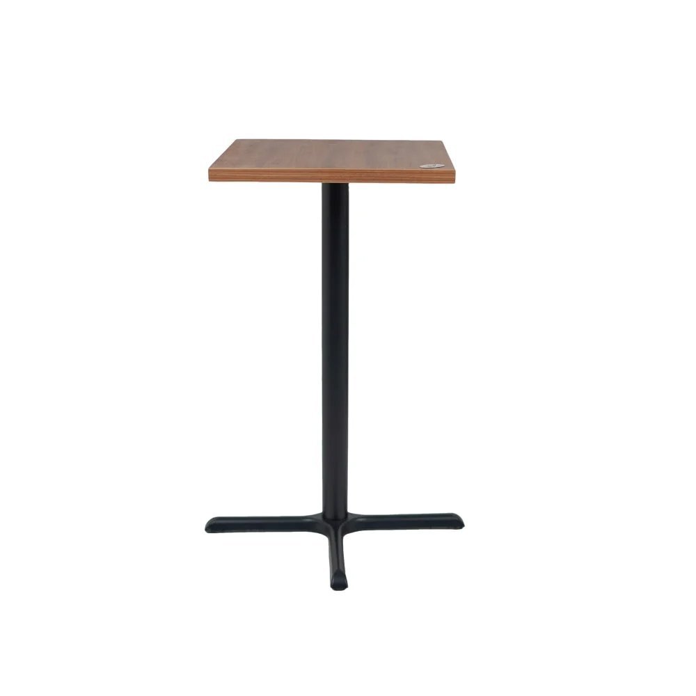 Precast Plus Bar Table Walnut Top 2 Seater - Color: Black Brown