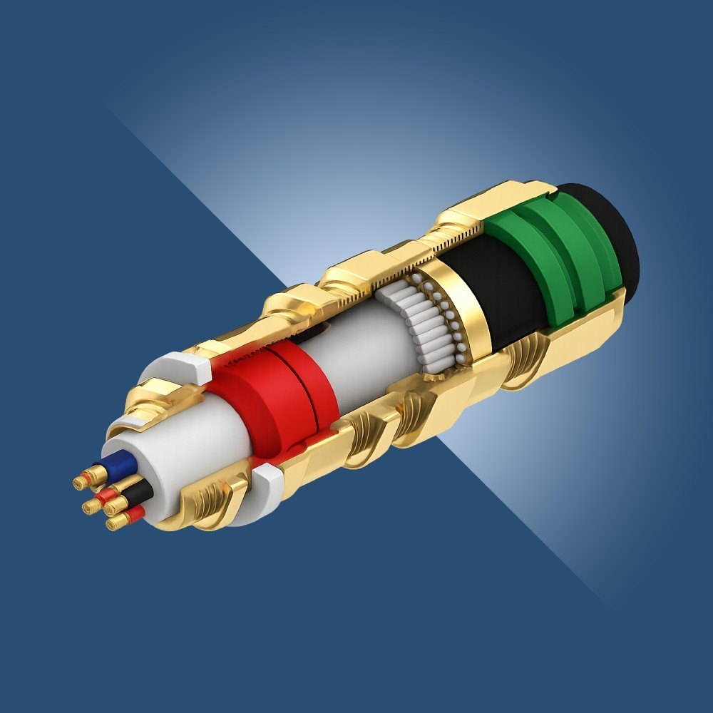 Flameproof Brass Cable Glands - Solid Conductor, Brass Insulation Material | 1 Year Warranty, Ideal for Construction Applications