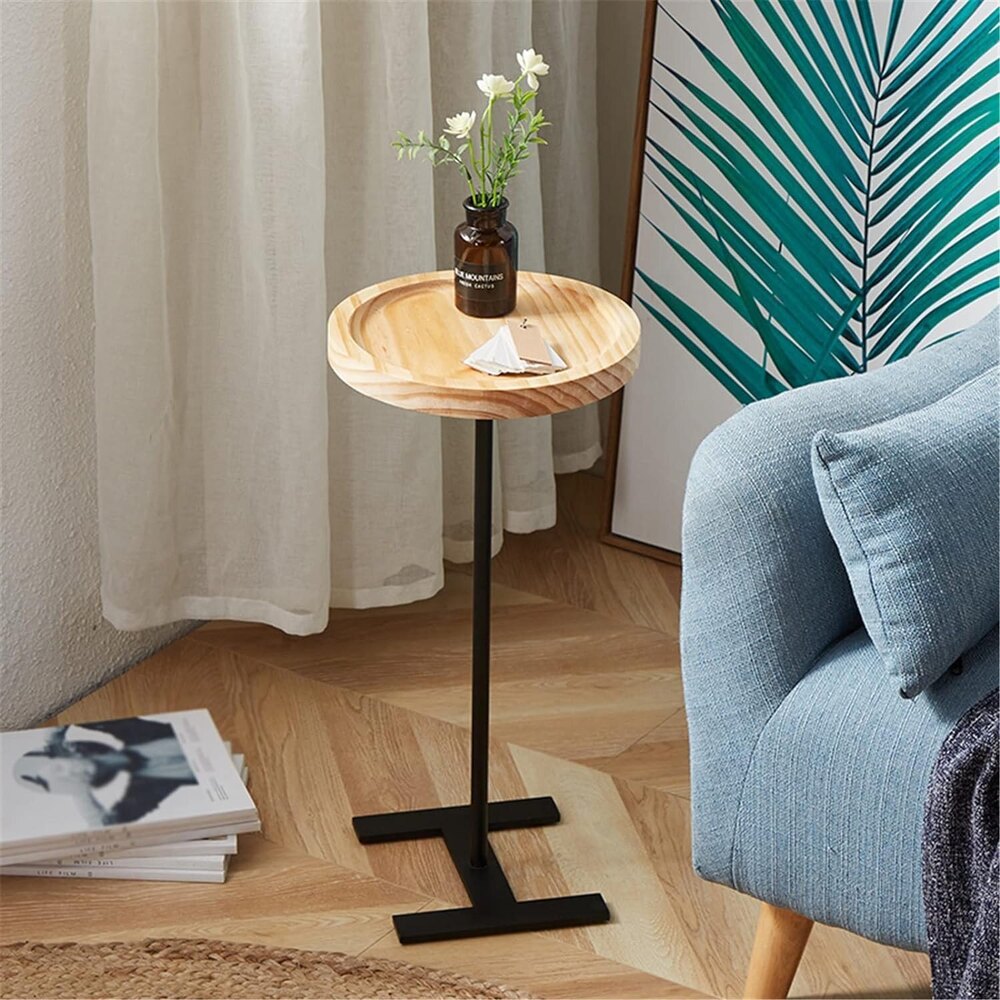 Tall Bar Table, Round Square Wood Tray Coffee End Table Rectangle Bedside Tables - Application: Industrial