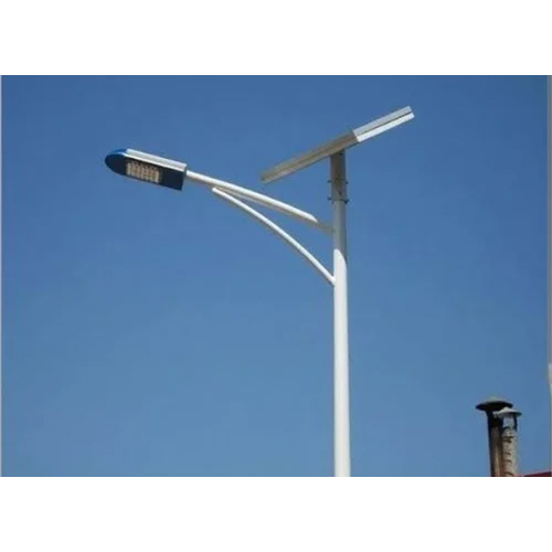 Solar Street Light Pole - Color: Silver