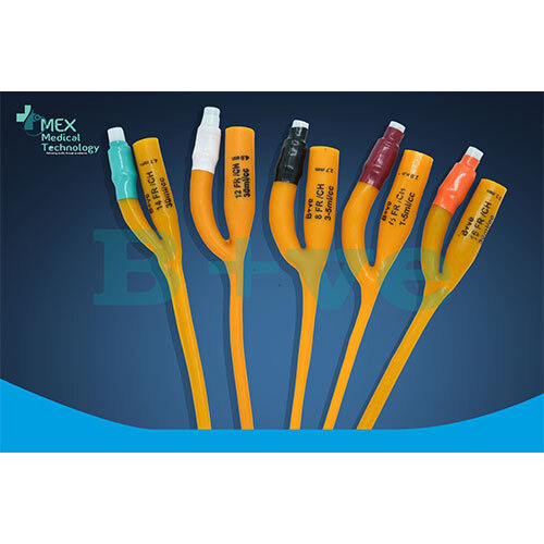 Silicon-Coated 2-Way And 3-Way Latex Foley Balloon Catheter - Color: All Color