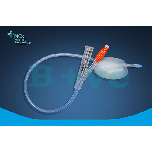 100% Silicon 2-Way And 3-Way Foley Balloon Catheter - Color: Transparent