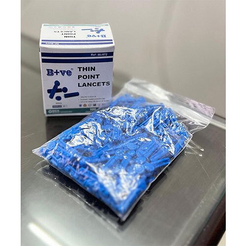 Blood Lancet Blue - Material: Plastic