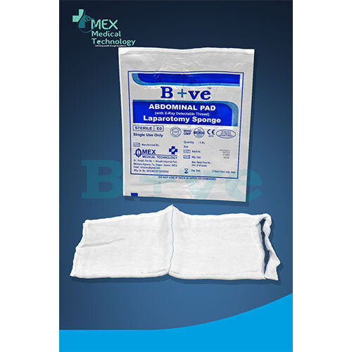 Abdominal Pad (Laprotomy Sponge) - Color: White