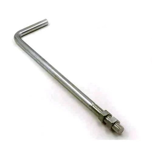 Mild Steel Foundation Bolts - Color: Silver