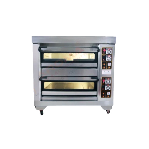 Double Deck Baking Oven - Color: Silver