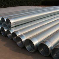 Slotted Casing Pipe - Seamless Mild Steel Alloy, Galvanized Surface Treatment | Durable Hot-rolled Design, Welding Connection, Ideal For Filtration