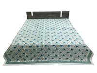 Fhalalin Hand Block Printed Cotton Dohar - Size: Queen