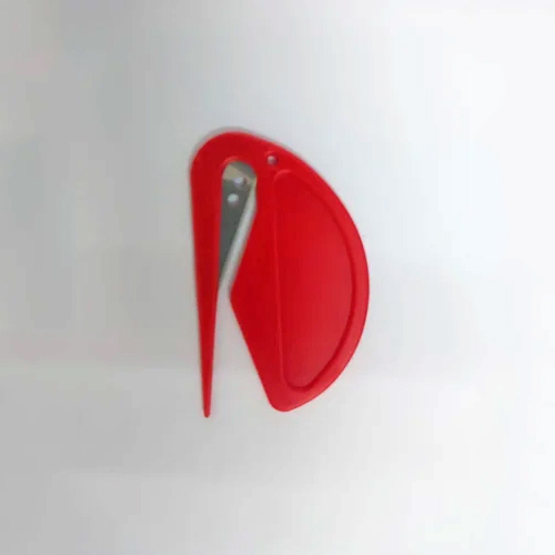 Plastic Letter Opener - Color: Red