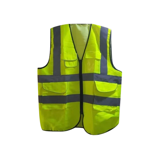 Reflective Safety Vest Jacket - Design: Striped