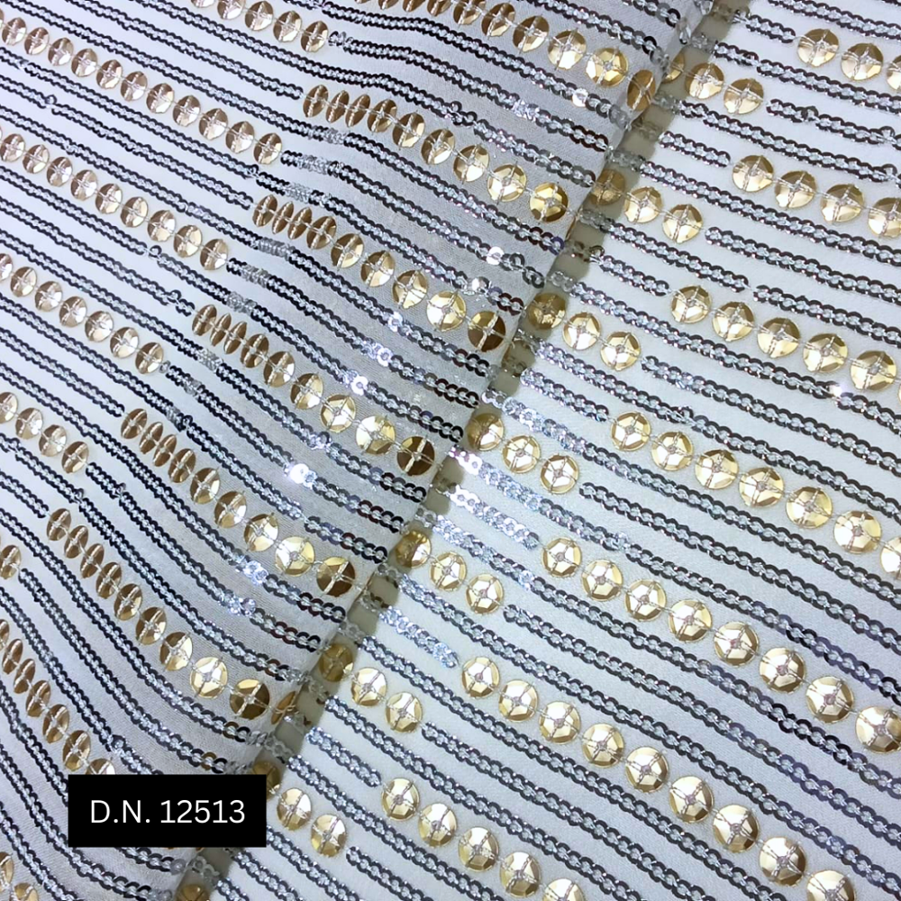 Sidelining Pattern Sequin Fabric