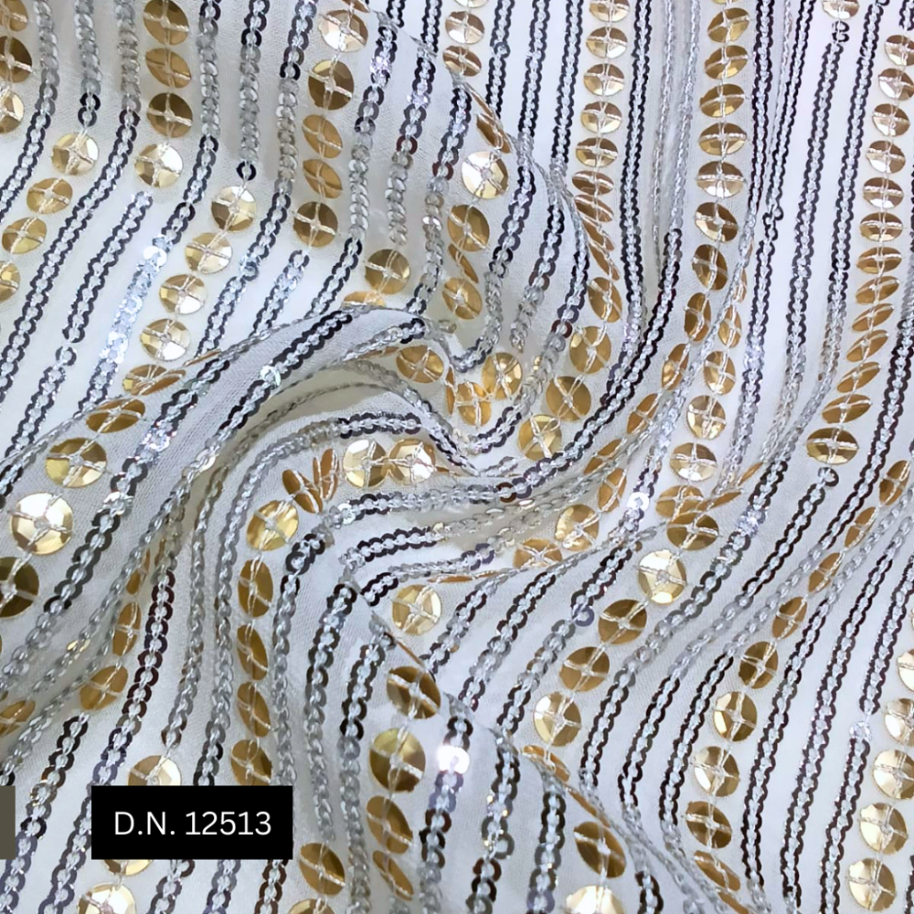 Sidelining Pattern Sequin Fabric