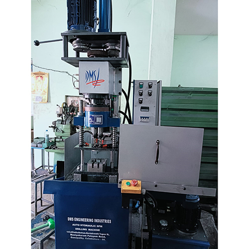 Industrial Hydraulic Drilling Machine - Mild Steel, Electric Powered, Semi-Automatic | Versatile for Metal, Wood, and Plastic Drilling Tasks, Reliable Precision