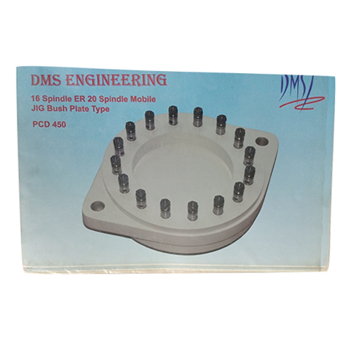 PCD450 ER20 16 Spindle Mobile Jig Bush Plate Type Tapping Head