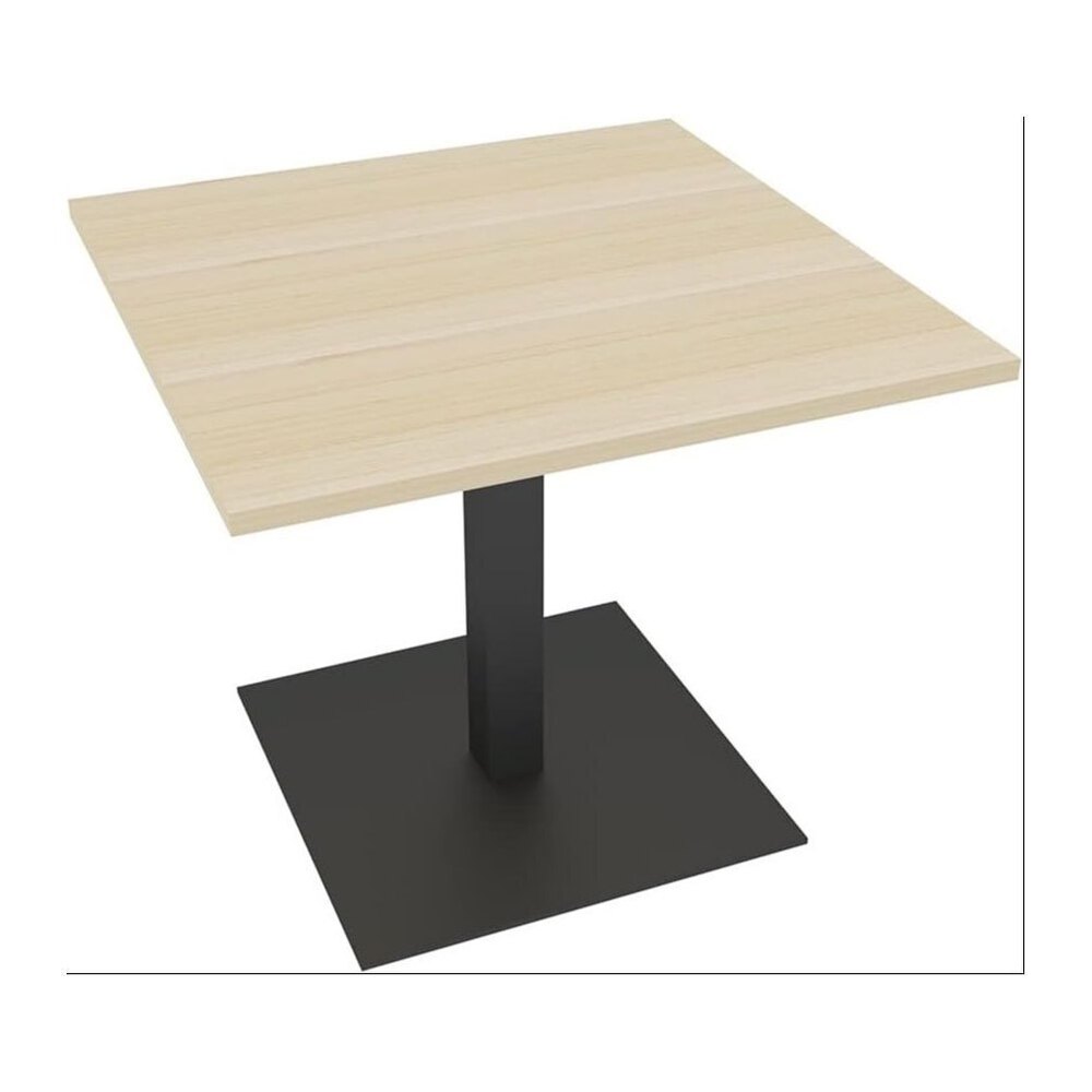 2 Person Conference Table with Square Matte Black Base Square 34 