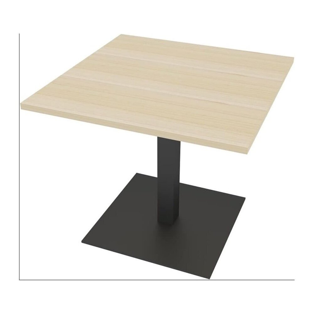 2 Person Conference Table with Square Matte Black Base Square 34 